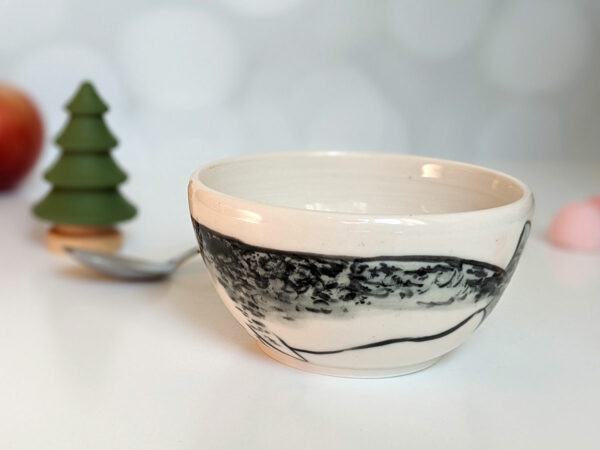 narwhal bowl porcelain handmade