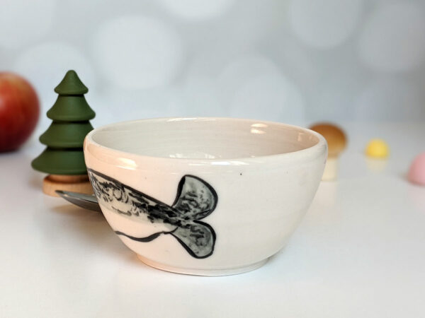 narwhal bowl porcelain handmade