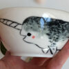 narwhal bowl porcelain handmade