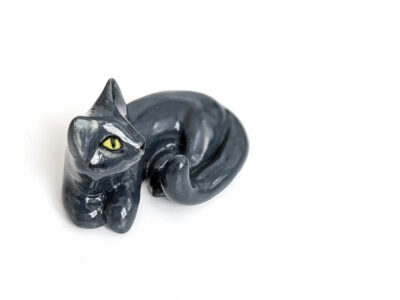 Figurine Chat Gris – Image 6
