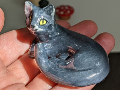 Figurine Chat Gris – Image 4