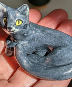 Figurine Chat Gris