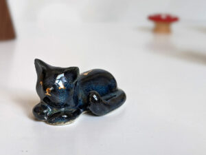 cosmic cat figurine