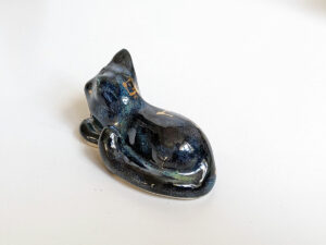 cosmic cat figurine