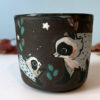 adorable handmade raccoon cup
