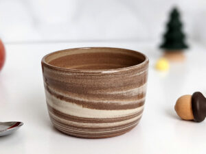 marble stoneware cup