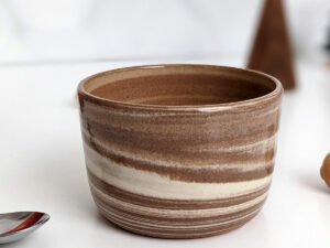 marble stoneware cup