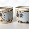 raccoon speckled clay stoneware