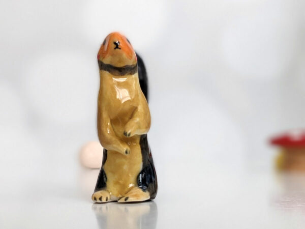 giant indian squirrel porcelain figurine