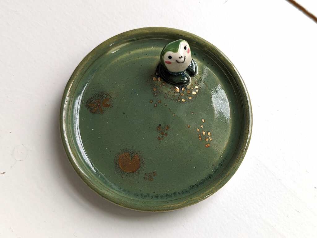 jewelry dish frog