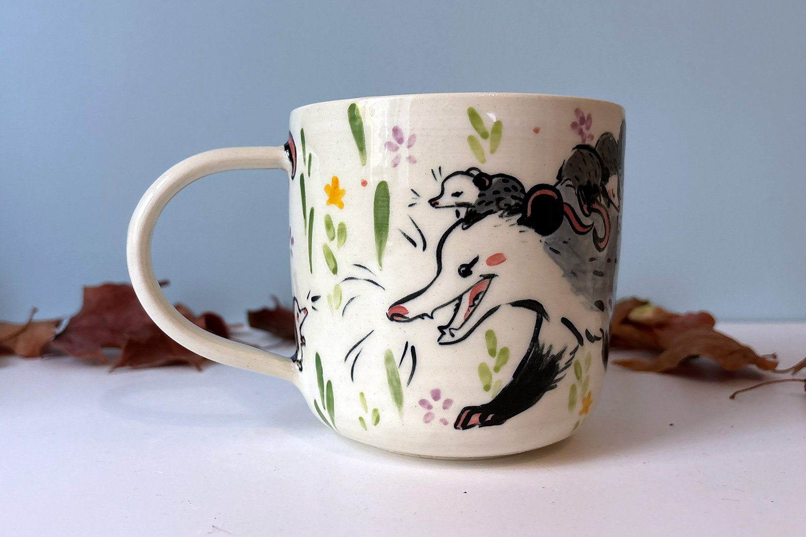 Alternative view of Mug - Famille Opossum - Grand