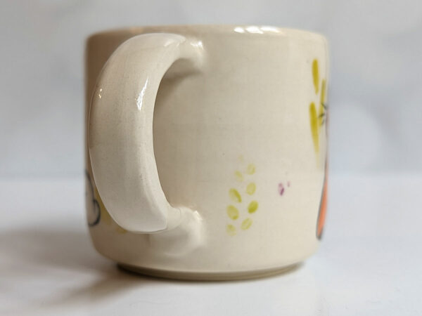 fox bunny mug handle handmade cute