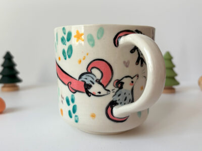 Mug : Opossum Family - Image 4