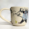 adorable opossum family mug - cute pottery by kness
