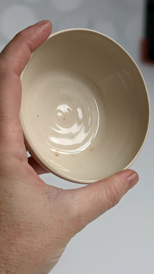 handmade stoneware bowl otter