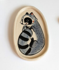 raccoon porcelain catch all