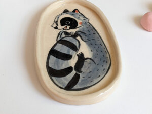 raccoon porcelain catch all