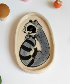 raccoon porcelain catch all