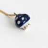 porcelain mushroom pendant