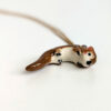 porcelain otter pendant