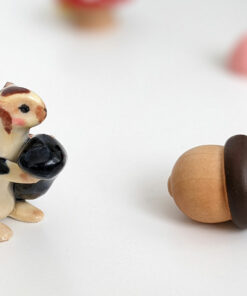 giant indian squirrel porcelain figurine