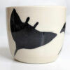 rays tumbler porcelain handmade