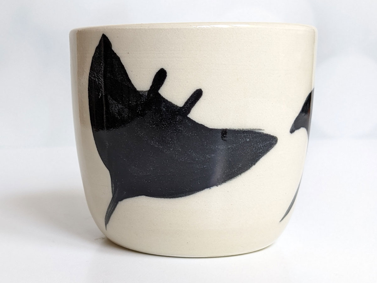 Handmade Porcelain Tumbler Rays Kness