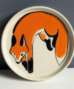 ring tray fox ceramic