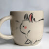 white bunnies mug ceramic