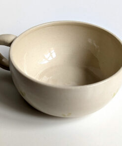 stoneware handmade tea cup raccoon