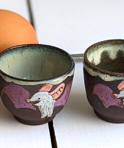 bat egg cup cute handmade kness