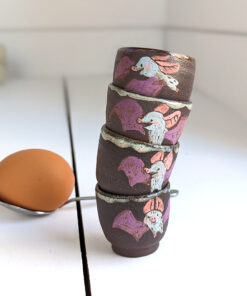 bat egg cup cute handmade kness