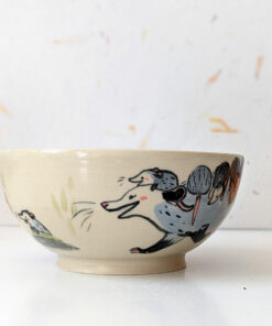 Stoneware bowl (larger) - Opossum Mama