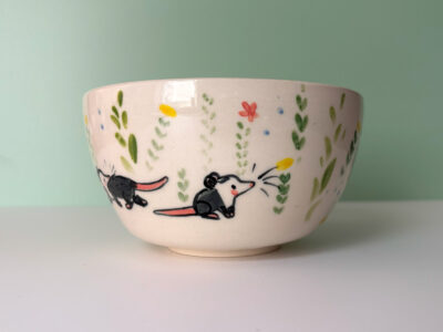 White Bowl - Opossum Mama - Image 4