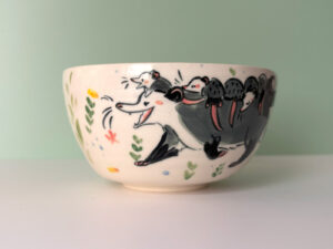 opossum family bowl