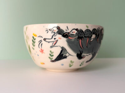 opossum family bowl
