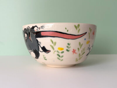 White Bowl - Opossum Mama - Image 2