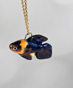 Betta Splendens custom pet portrait Pendant