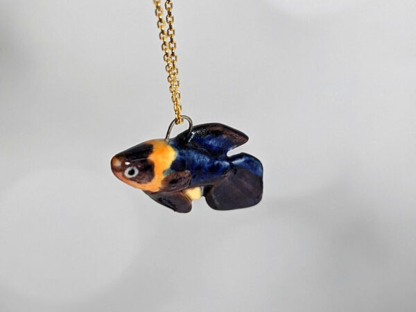 Betta Splendens custom pet portrait Pendant