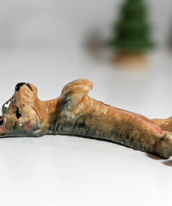 dog figurine portrait