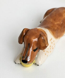 dog portrait figurine