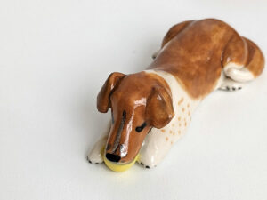 dog portrait figurine