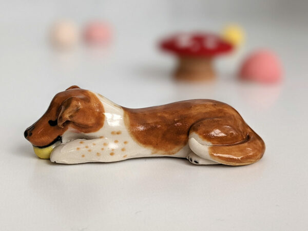 dog portrait figurine