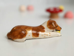 dog portrait figurine