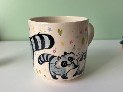 Mug : Raccoon Family - Image 2