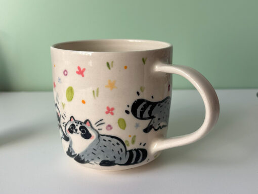 Mug : Raccoon Family - Image 3