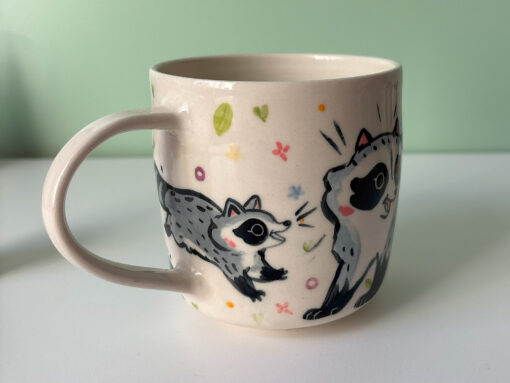 Mug : Raccoon Family - Image 4