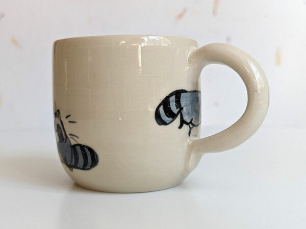 cute mug potter kness raccoon family