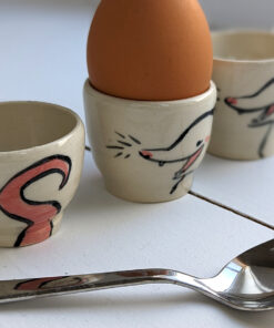 opossum egg cup cute handmade kness