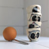 raccoon egg cup cute handmade kness